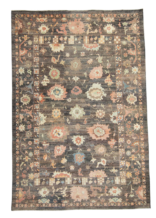 Turkish Oushak Old Wool Rug 12'3" x 18' #18072