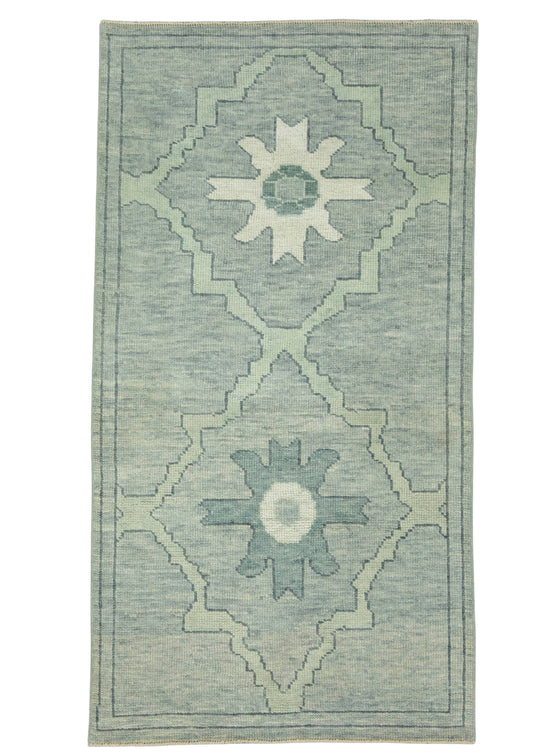 Turkish Oushak Rug 2'11" x 5'6" #18080