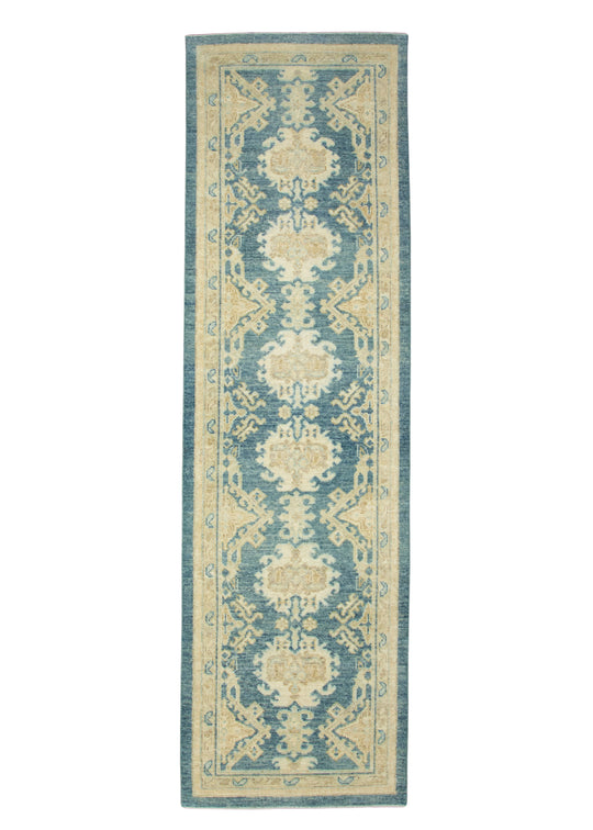 Turkish Oushak Runner Rug 2'11" x 10'1" #17608