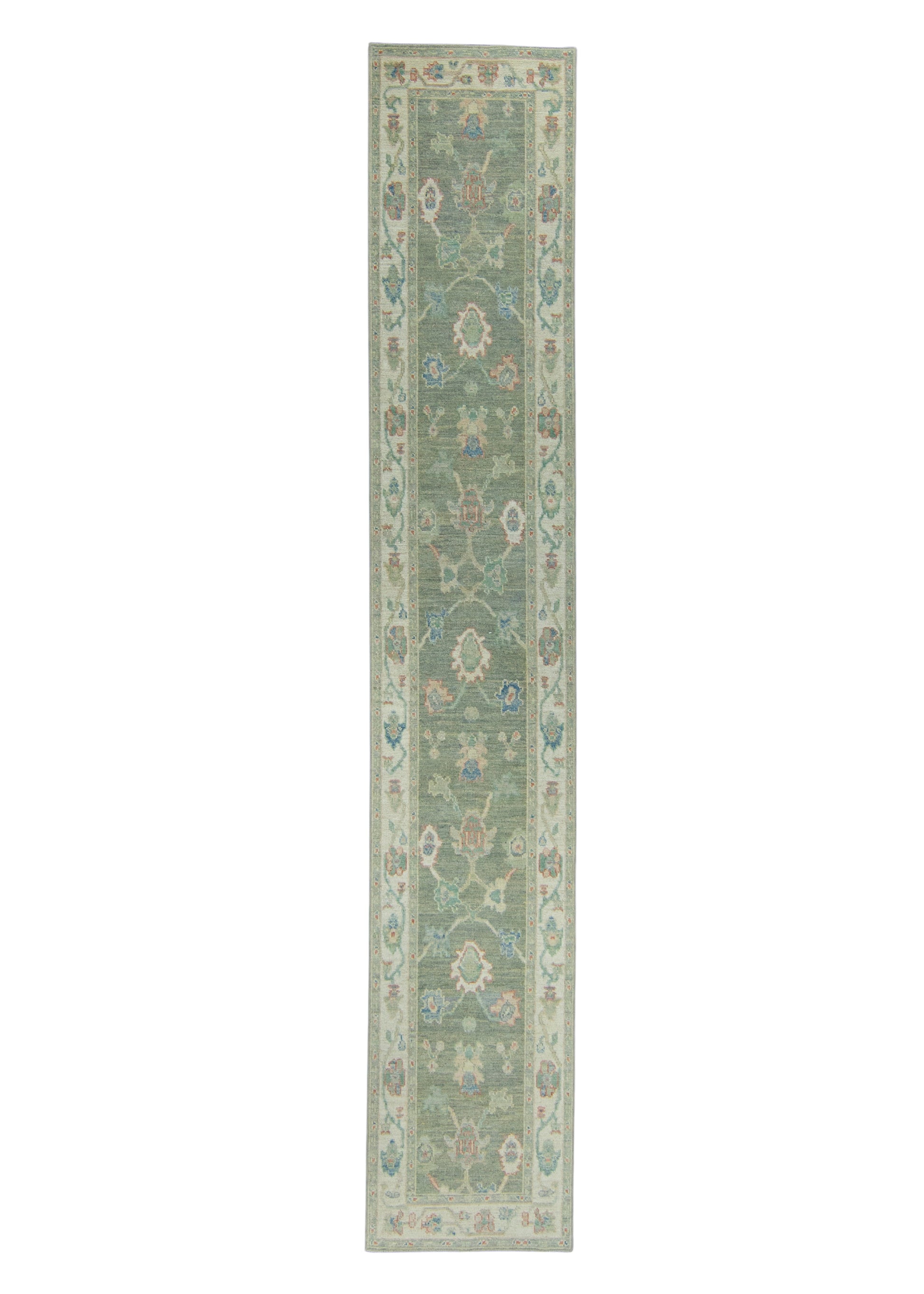Turkish Oushak Runner Rug 2'9" x 15'10" #17846