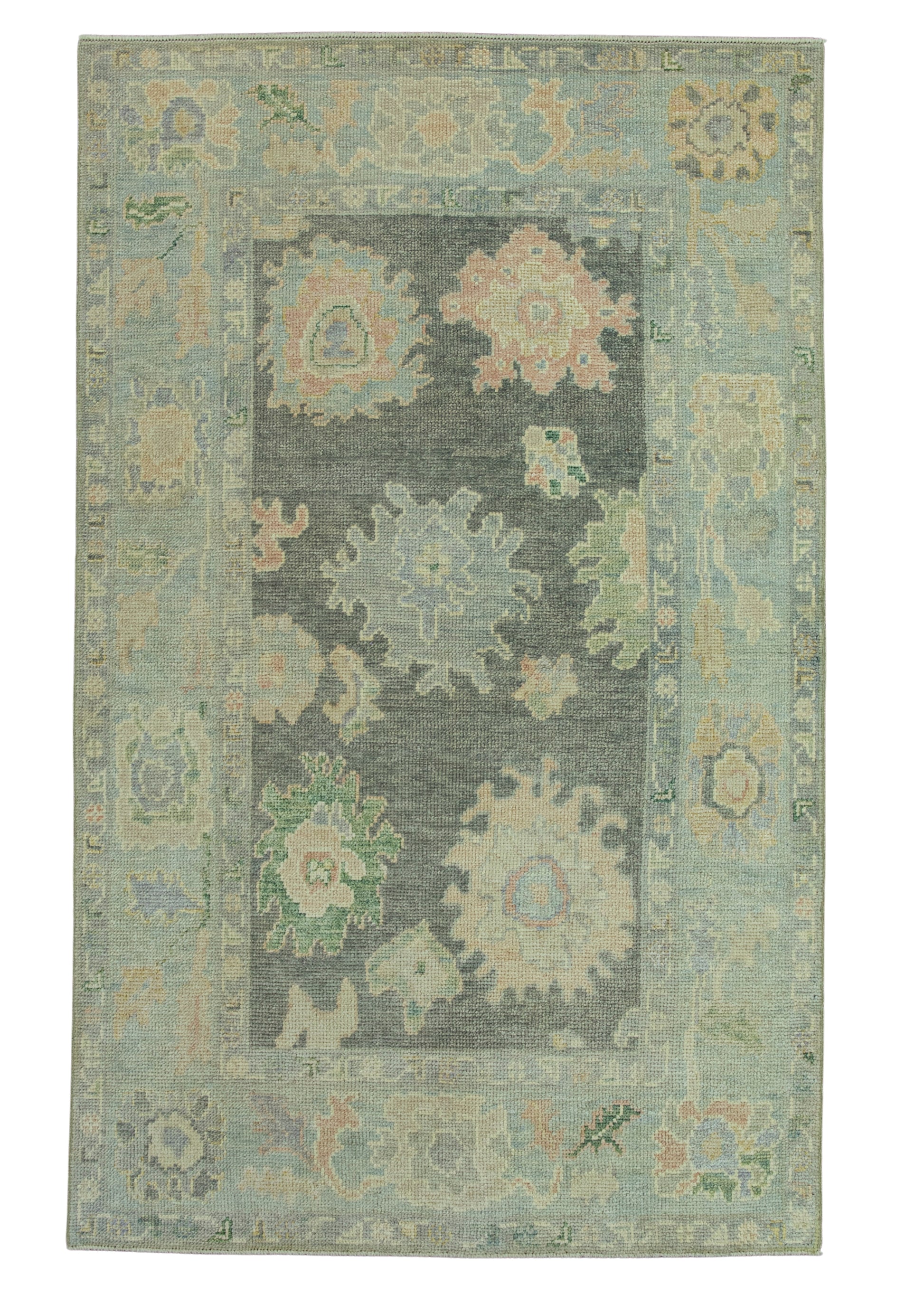 Turkish Oushak Rug 3'9" x 6'2" #19219