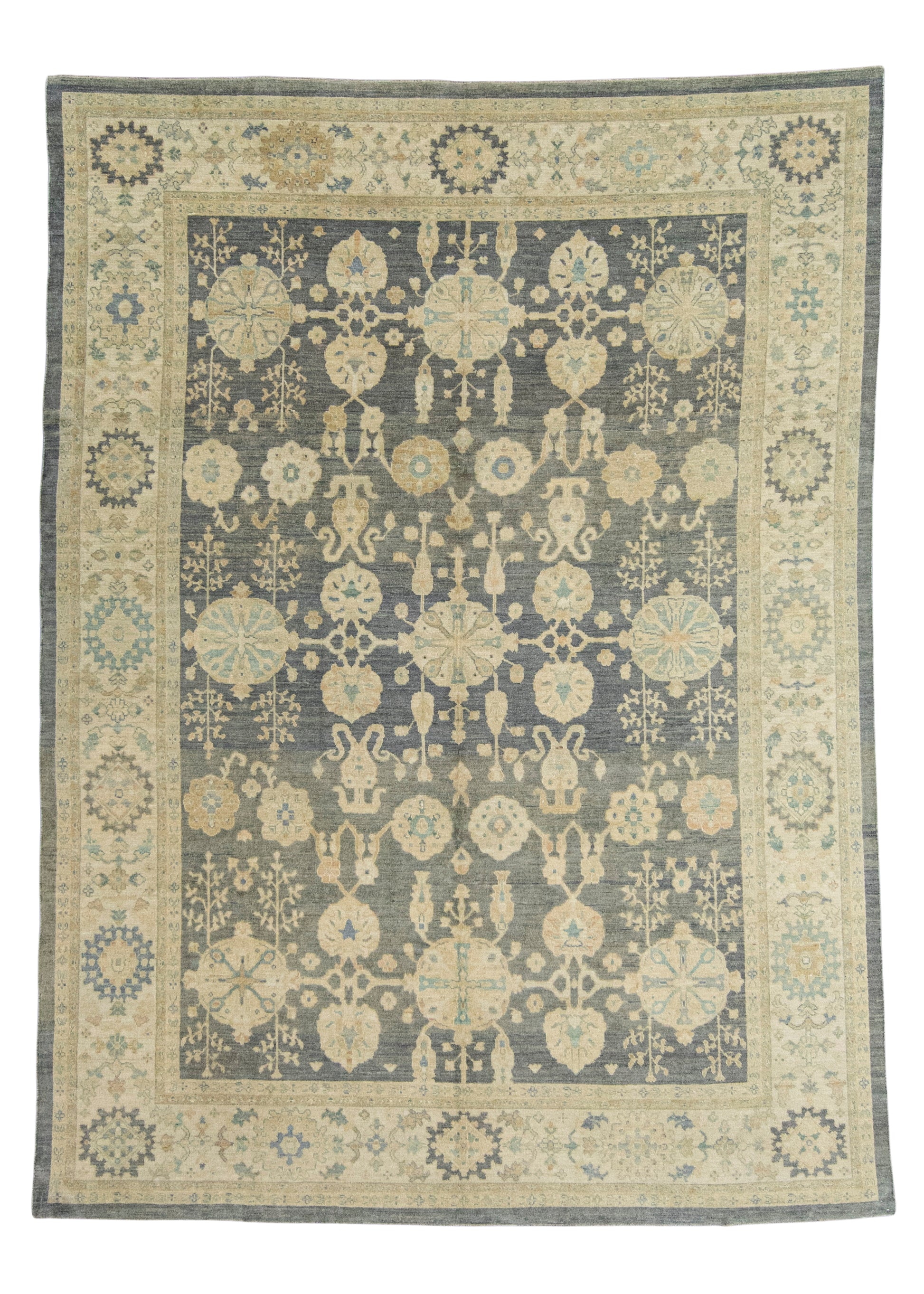 Turkish Oushak Antique Look Rug 10'5" x 14'3" #21310