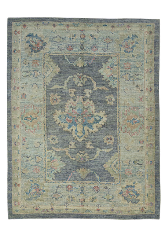 Turkish Oushak Rug 5'3" x 6'11" #17870