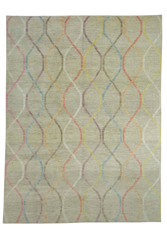 Turkish Oushak Rug 9'5" x 12'4" #18673