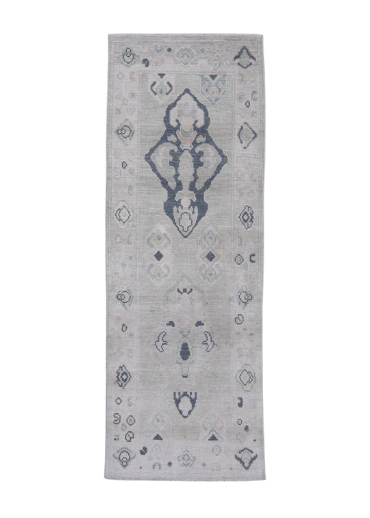 Turkish Oushak Rug 2'9" x 7'7" #16927