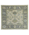Turkish Oushak Square Rug 8'8" x 7'9" #18126
