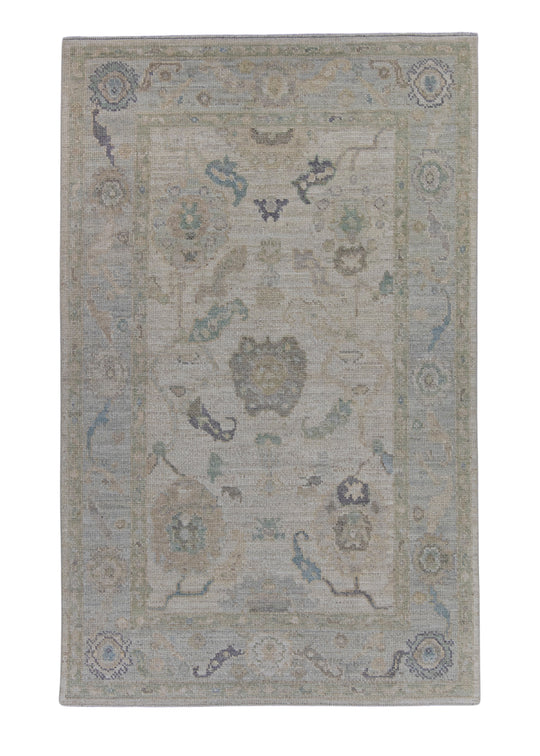 Turkish Oushak Rug 3'11" x 6'3" #16035