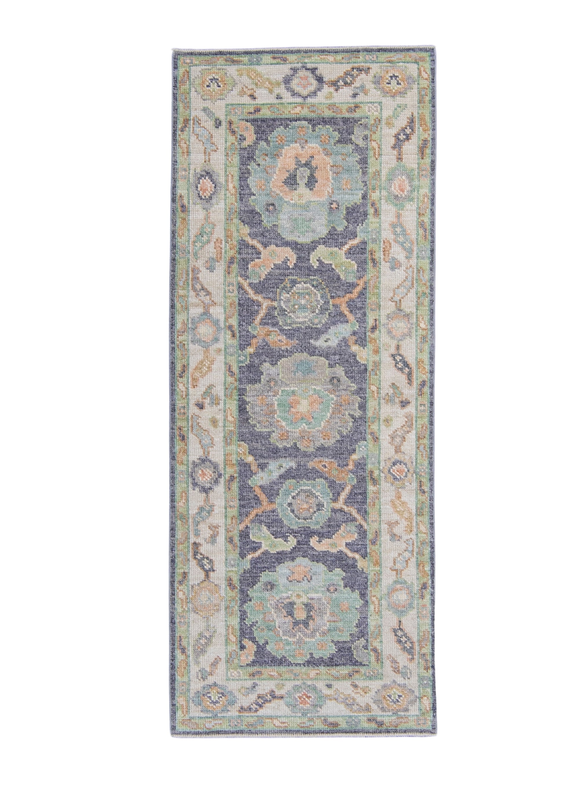 Turkish Oushak Rug 2'4" x 6' #16120
