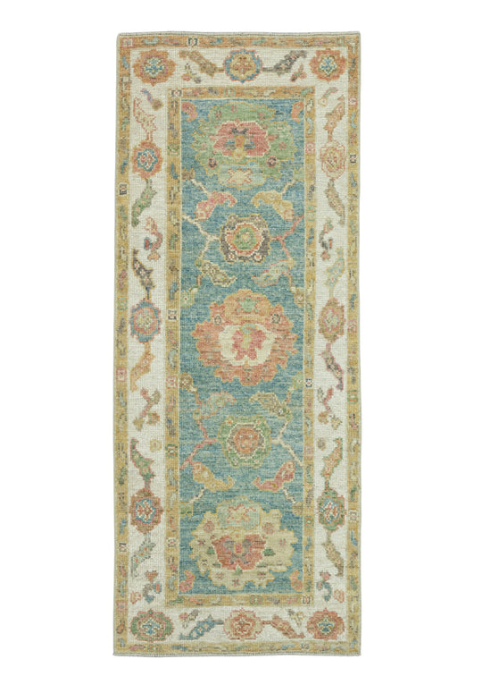 Turkish Oushak Runner Rug 2'6" x 6'5" #17294