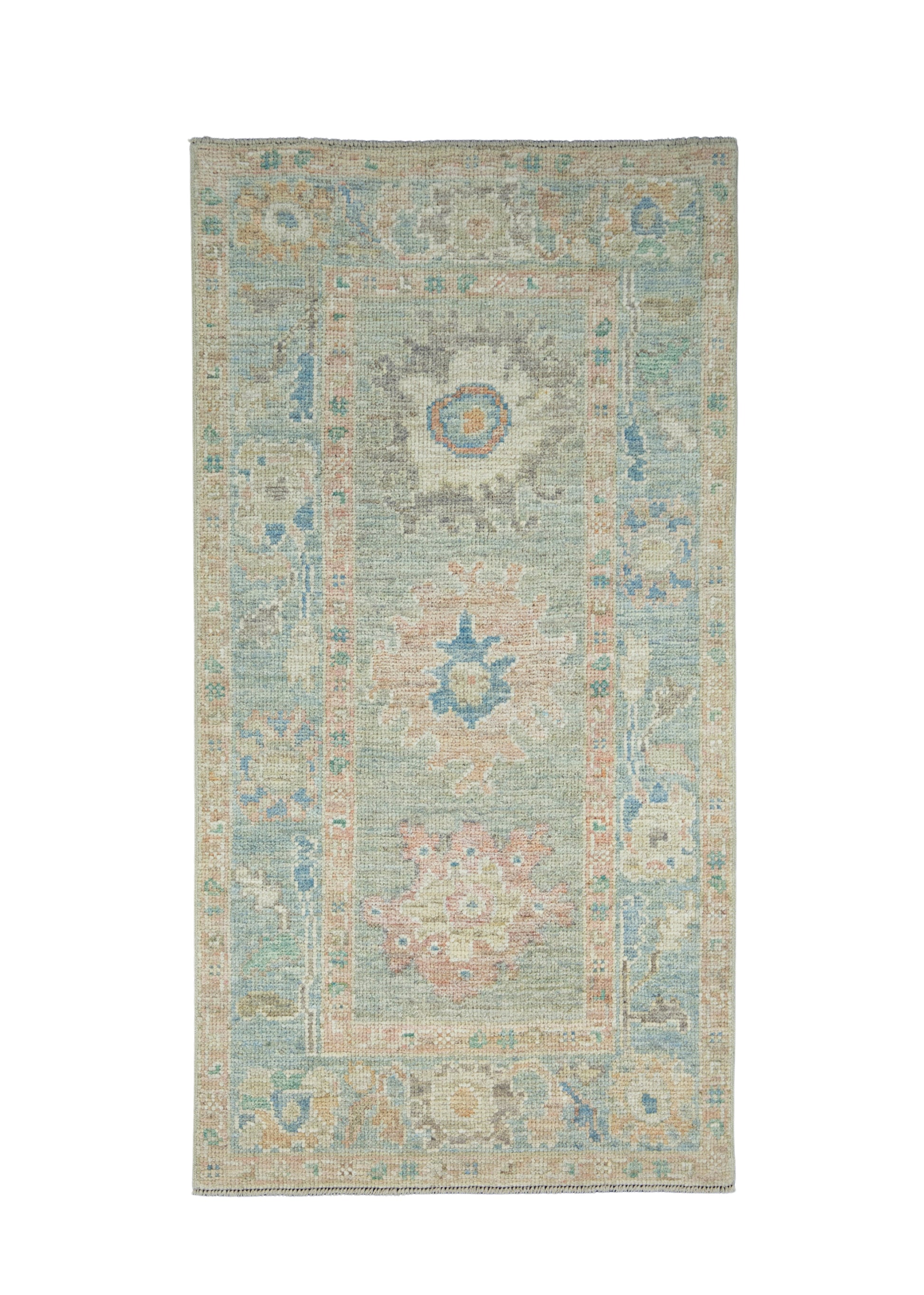 Turkish Oushak Rug 2'6" x 4'9" #17227