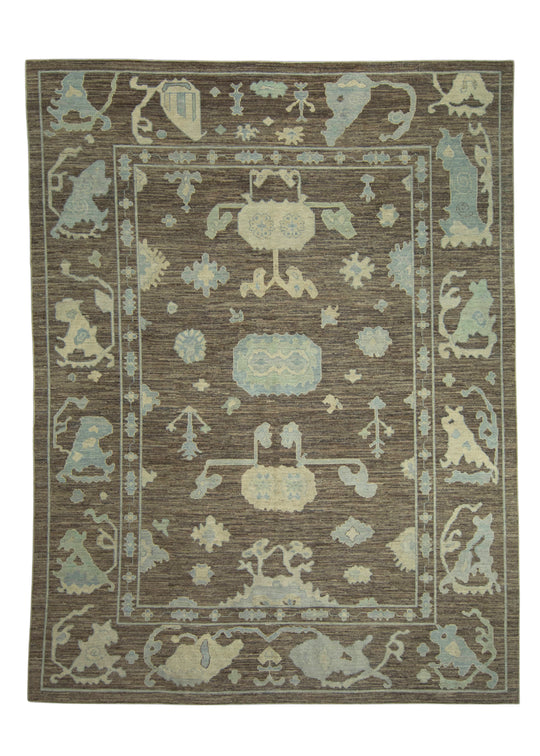 Turkish Oushak Rug 10'4" x 13'7" #18514