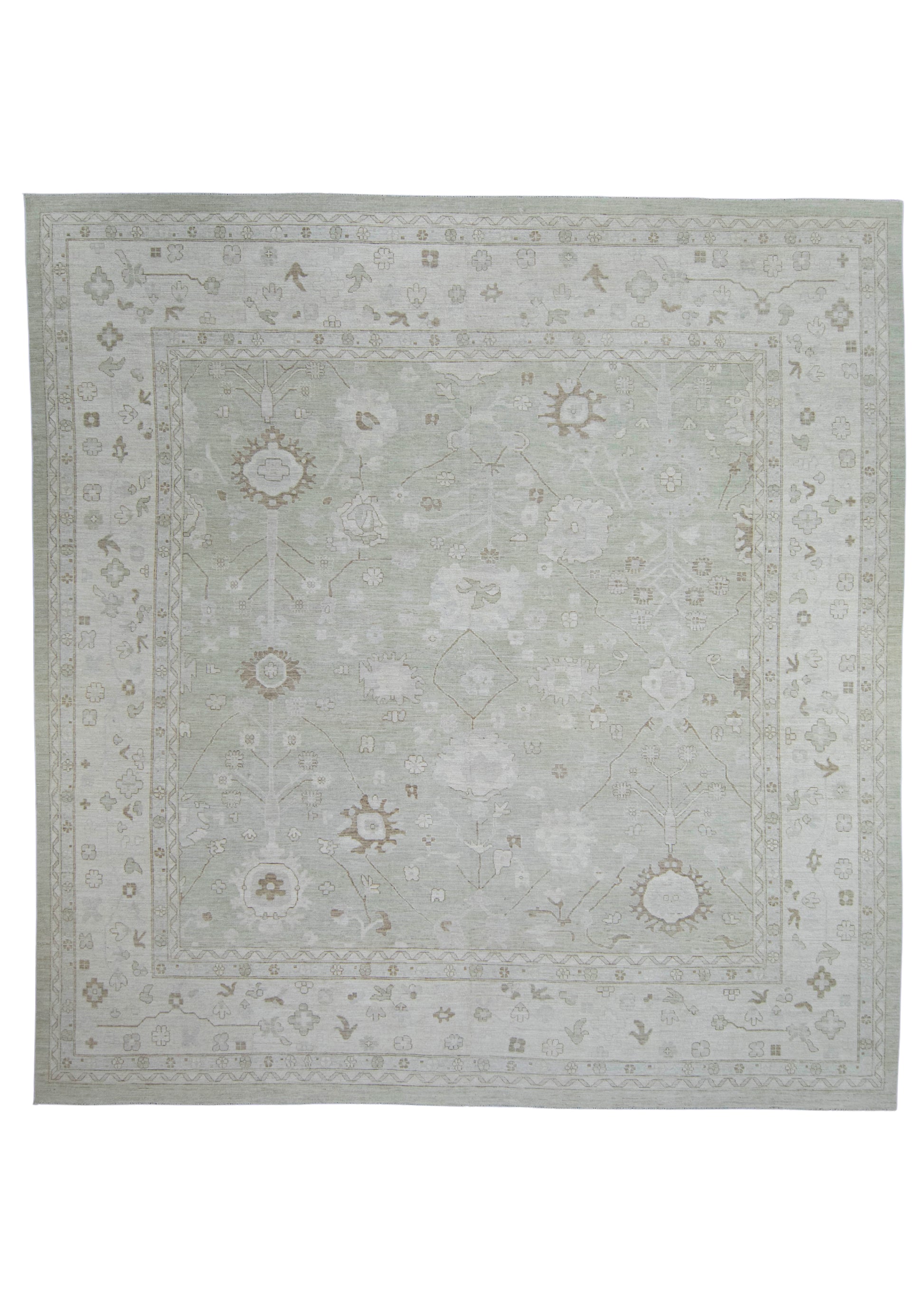 Oushak Square Rug 13'11" x 14'6" #17162