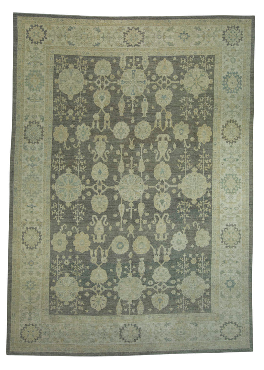 Turkish Oushak Antique Look Rug 9'3" x 12'11" #18552