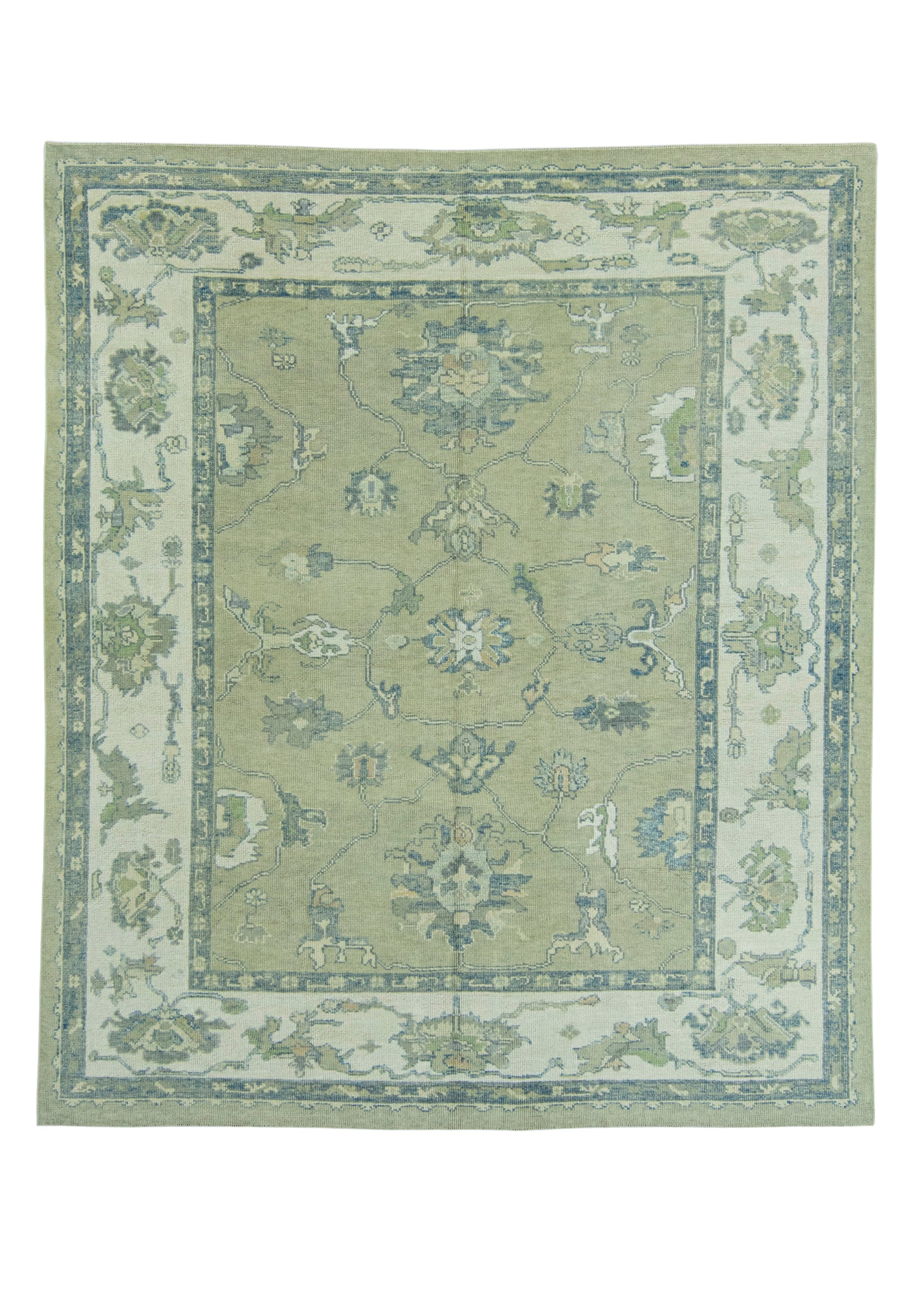 Turkish Oushak Rug 8'8" x 10'2" #19052