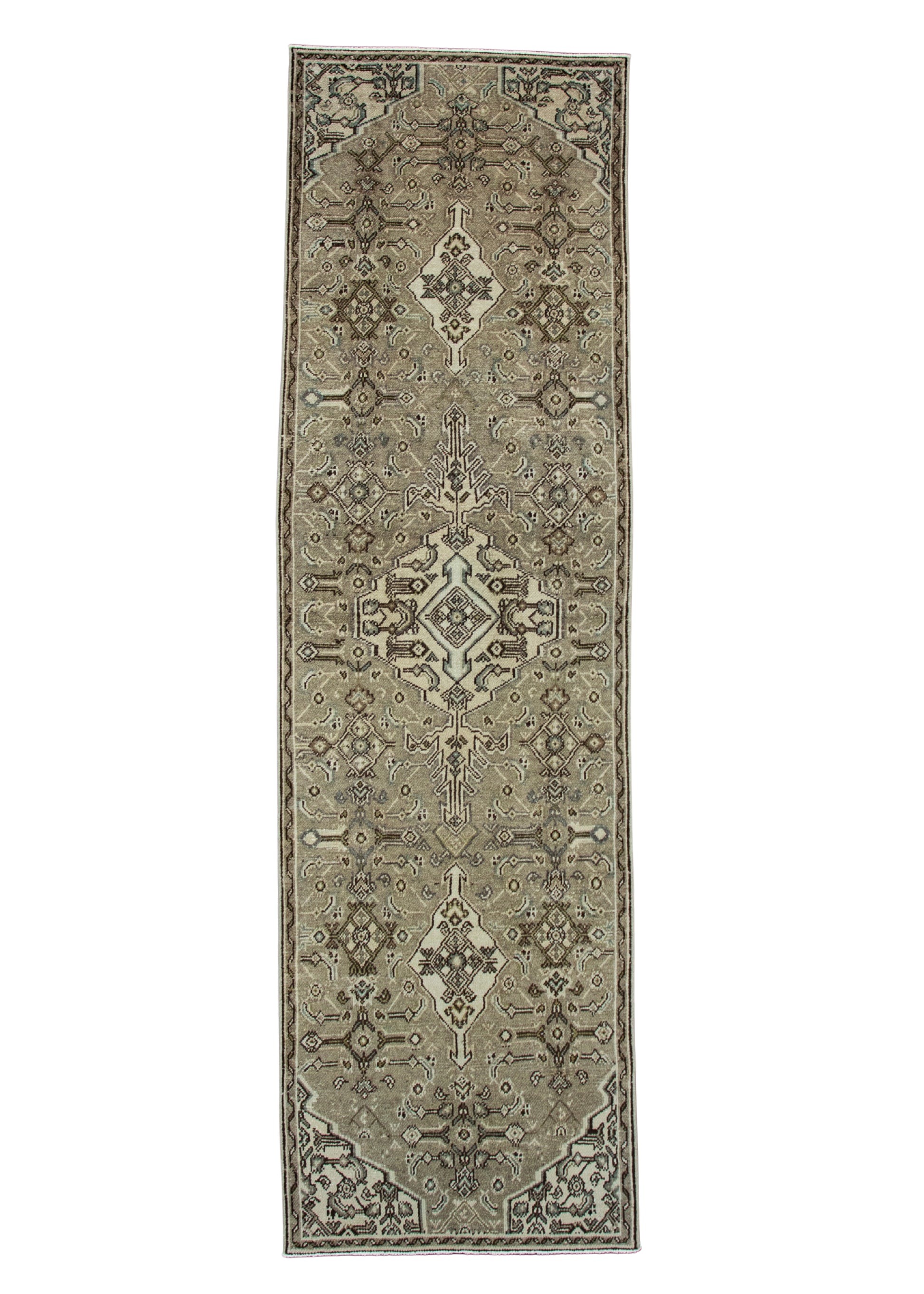 Turkish Vintage Anatolian Runner Rug 2'8" x 9'4" #17596