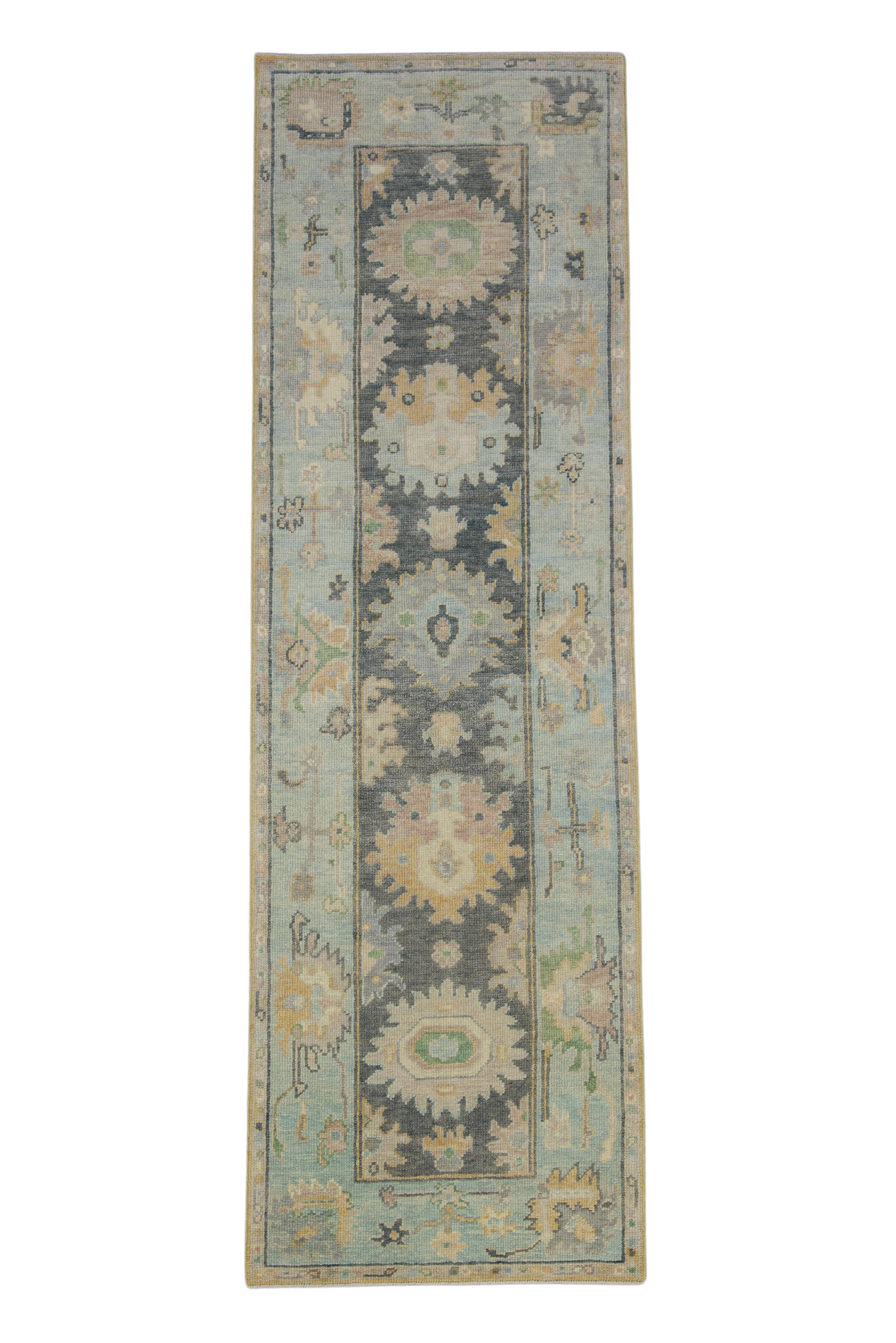 Turkish Oushak Rug 2'10" x 8'11" #12098