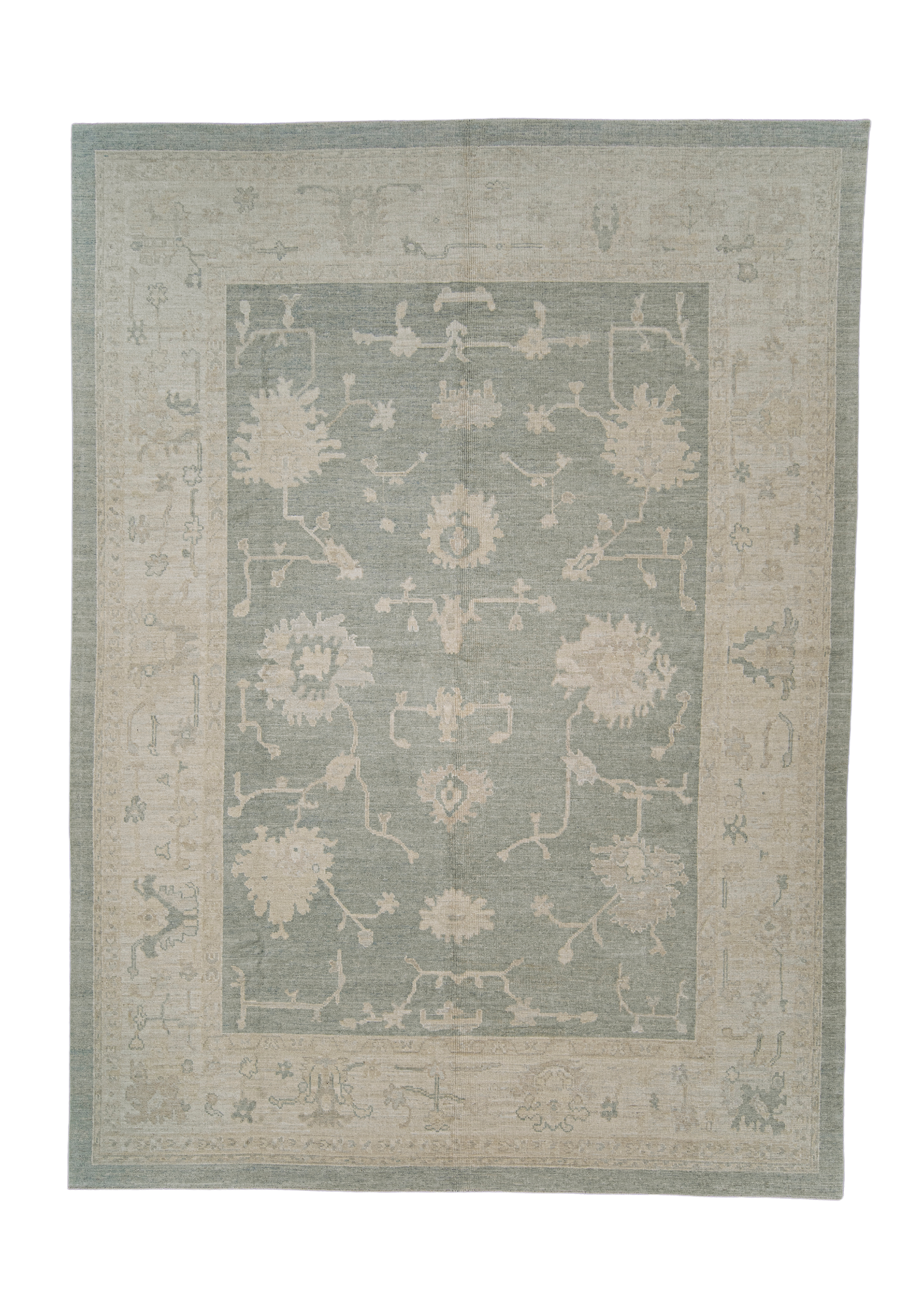 Turkish Oushak Rug 9'1" x 12'5" #11784