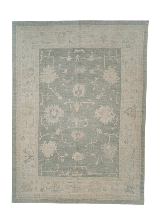 Turkish Oushak Rug 9'1" x 12'5" #11784