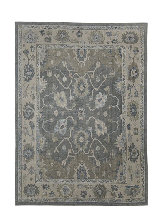 Turkish Oushak Rug 9'7" x 12'6" #12186