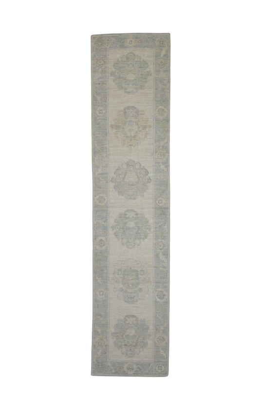 Turkish Oushak Rug 2'9" x 12'1" #11647