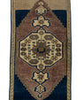 Turkish Mini Rug Oriental Hand Knotted Vintage Rug 1'5" x 2'6" #21208