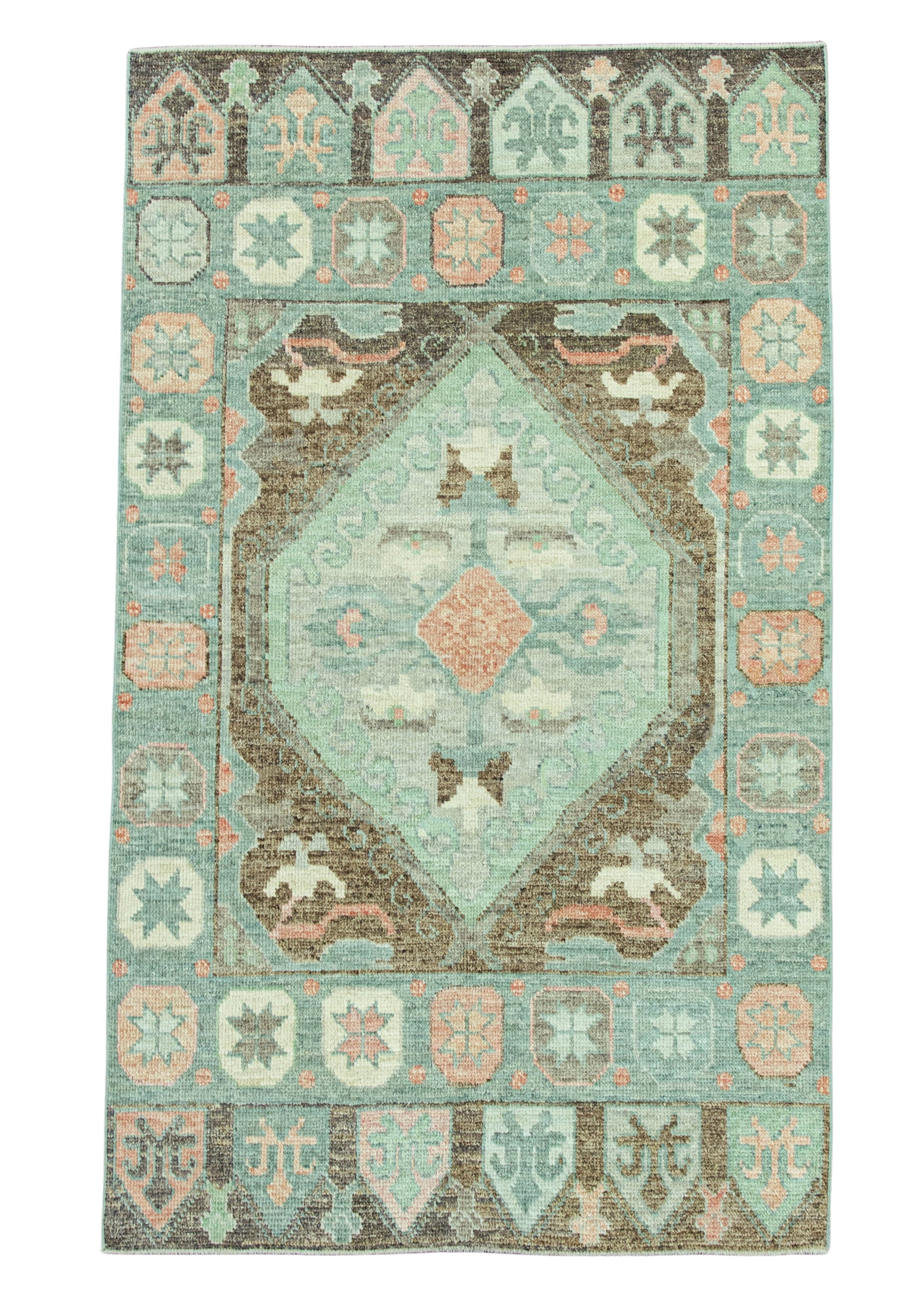 Turkish Oushak Rug 3'9"x 6'4" #20083