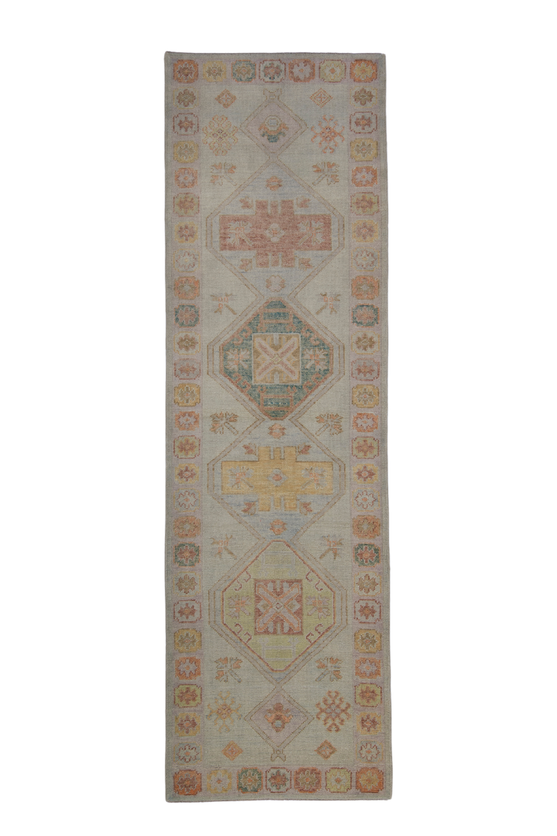 Turkish Oushak Rug 3'2" x 10'5" #2239