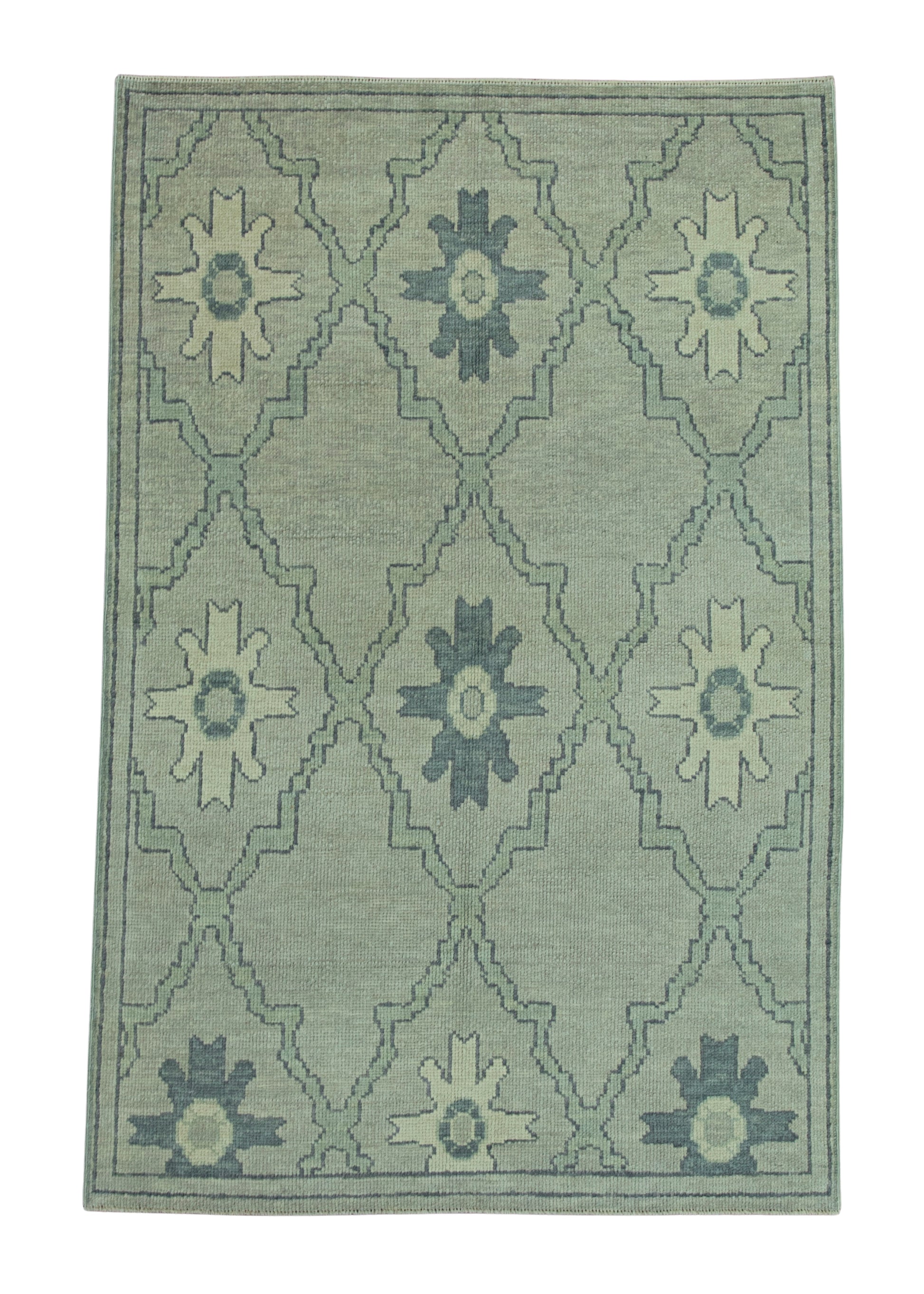 Turkish Oushak Rug 3'11"x 5'11" #19106