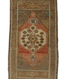 Turkish Mini Rug Oriental Hand Knotted Vintage Rug 1'11" x 3'3" #21196