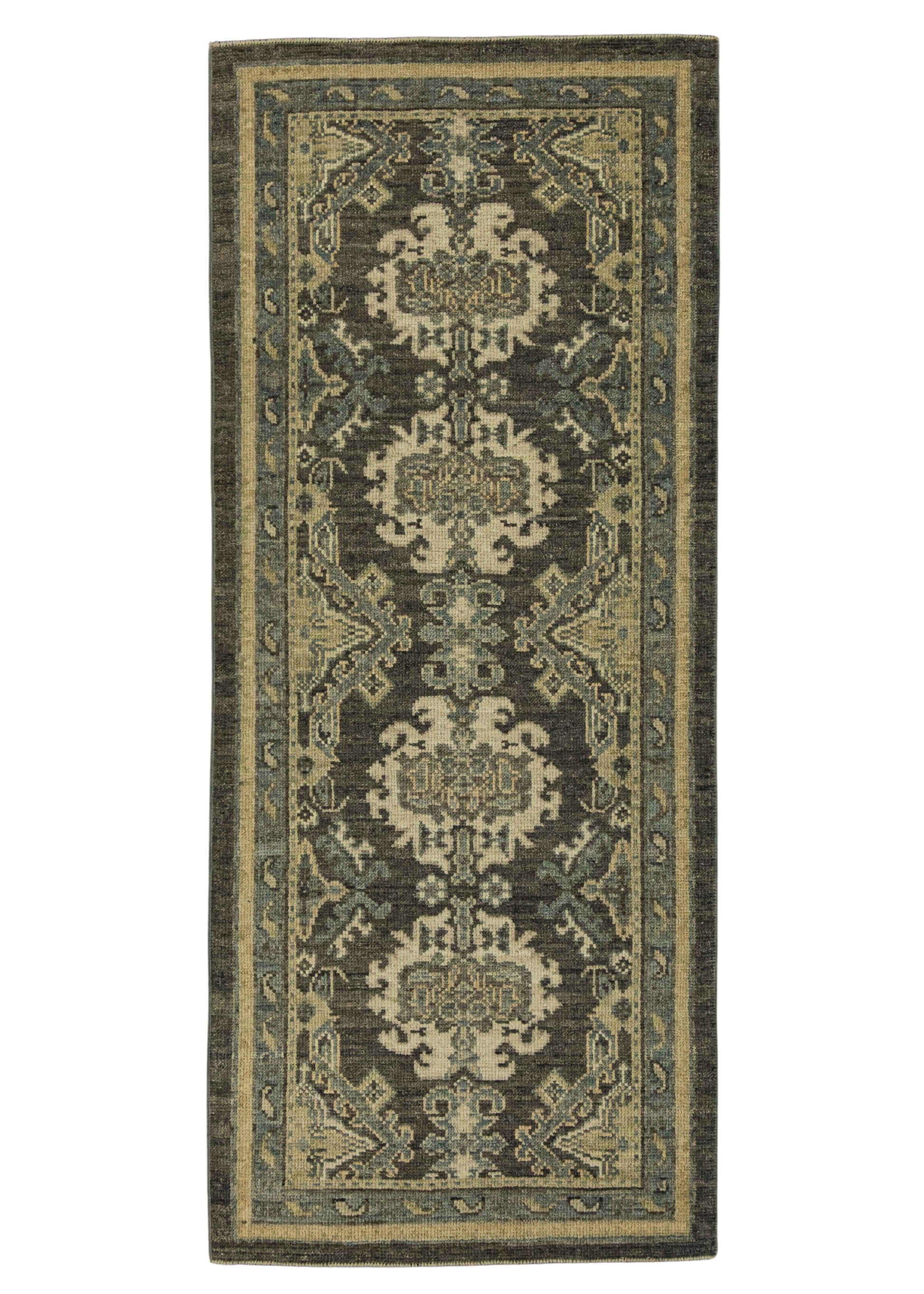 Turkish Oushak Rug 2'10" x 6'10" #20203