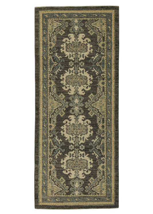 Turkish Oushak Rug 2'10" x 6'10" #20203