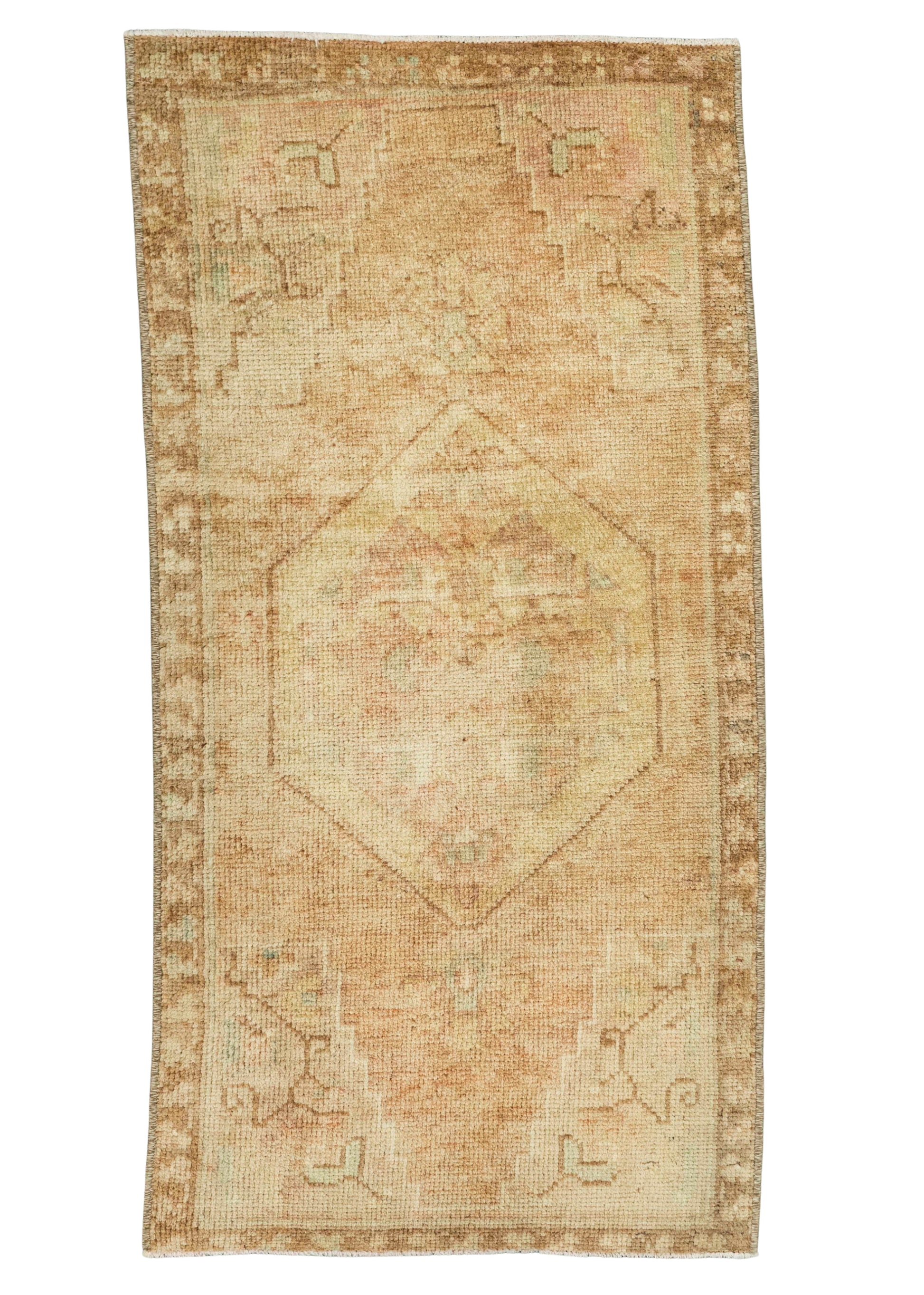 Turkish Mini Rug Oriental Hand Knotted Vintage Rug  1'7" x  3'2" #22097