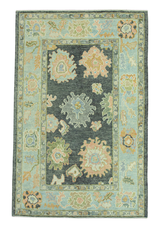 Turkish Oushak Rug 4'x 6'3" #19009