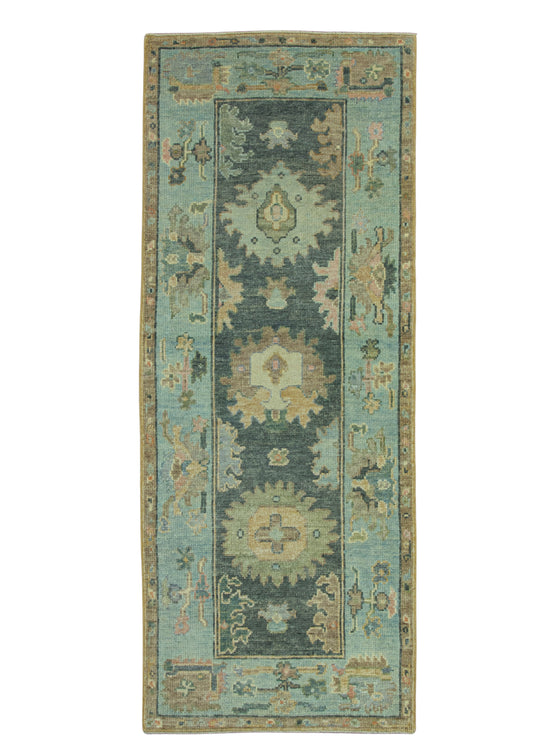 Turkish Oushak Rug 2'9"x 6'11" #19029