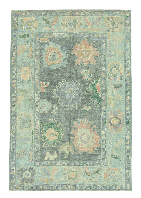 Turkish Oushak Rug 3'11"x 5'11" #19230