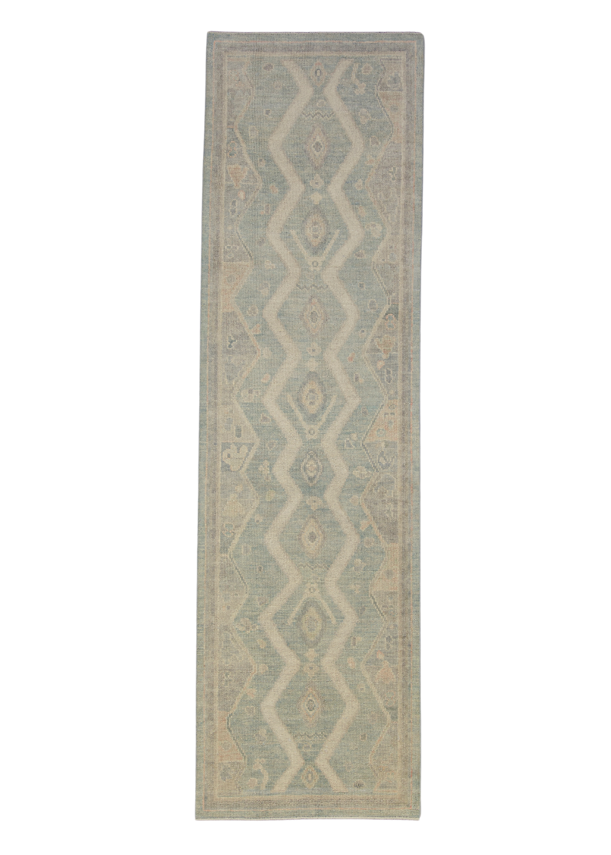 Turkish Oushak Rug 2'8" x 9'6" #12116