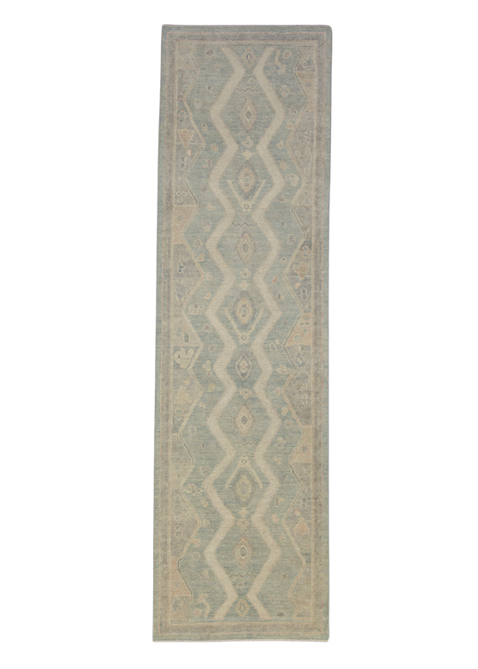 Turkish Oushak Rug 2'8" x 9'6" #12116