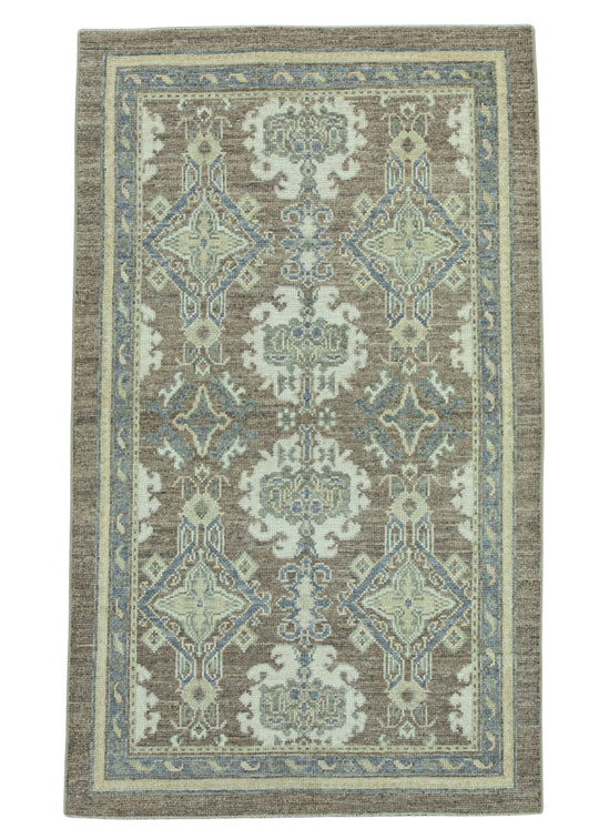 Turkish Oushak Rug 4'1"x 6'11" #19290