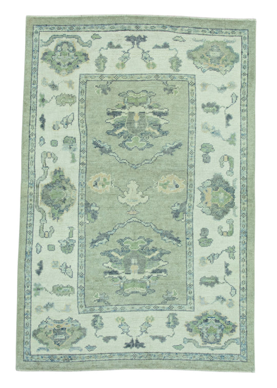 Turkish Oushak Rug 3'9"x 5'8" #19116
