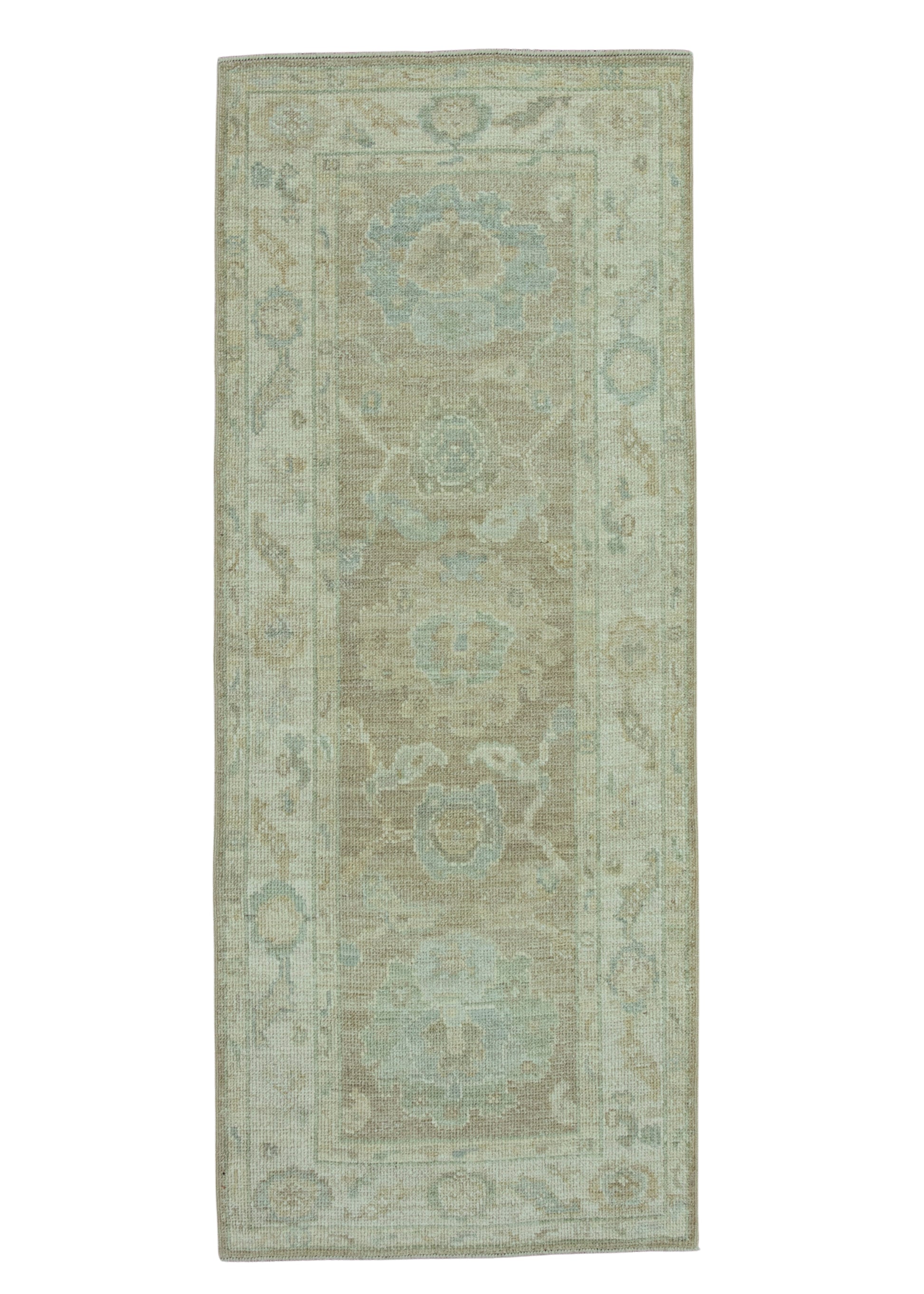 Turkish Oushak Rug 2'7" x 6'2" #19466