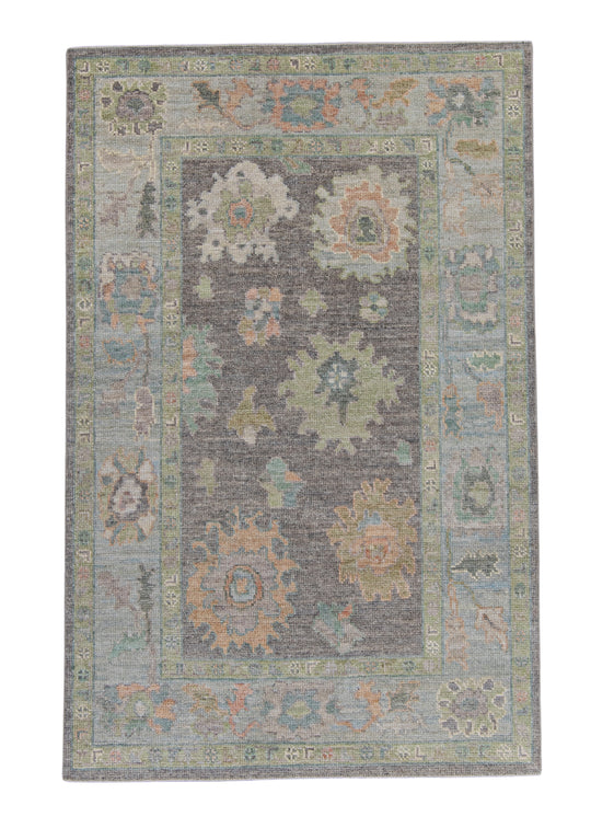 Turkish Oushak Rug 4'1" x 6'3" #16464