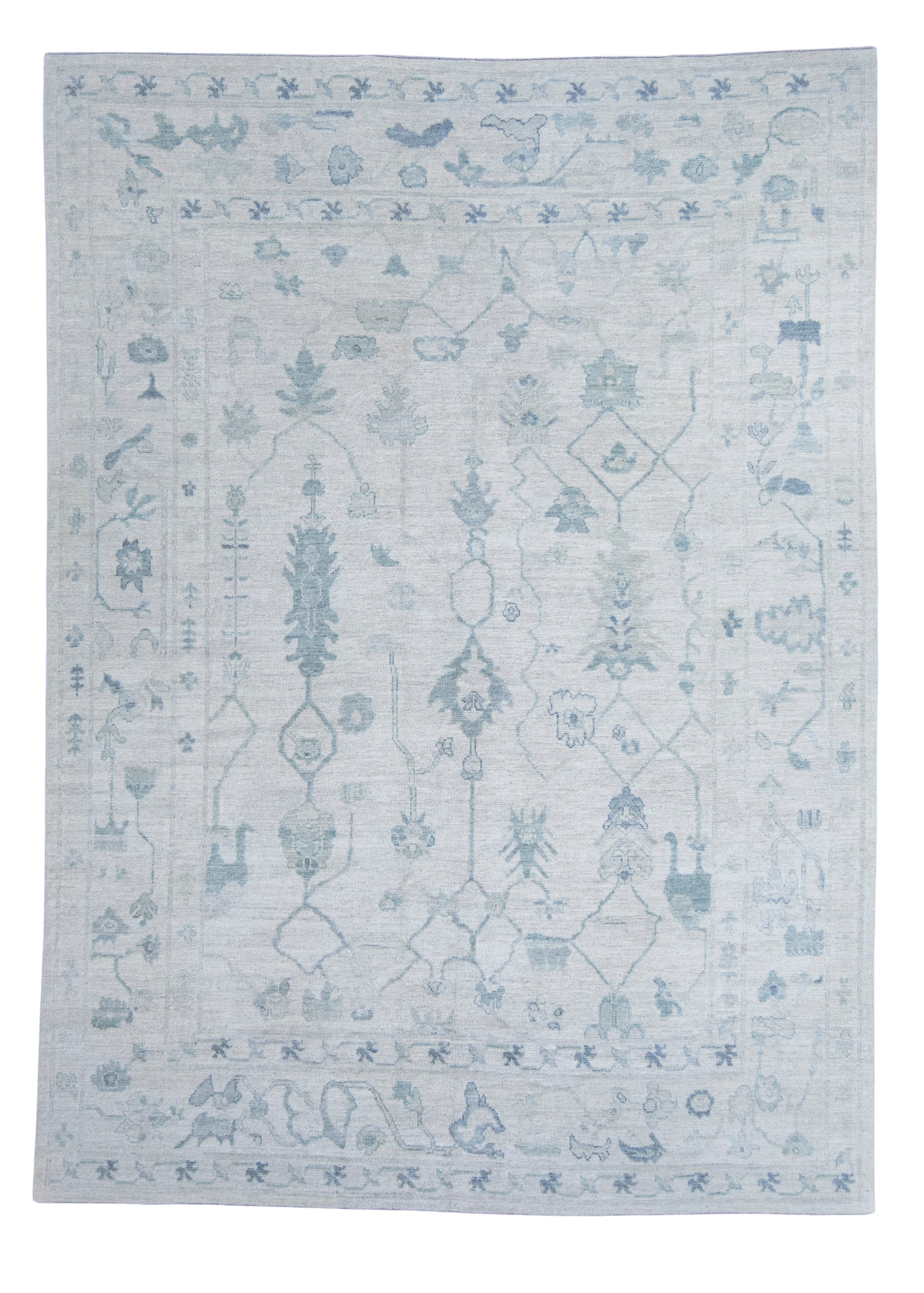 Turkish Oushak Rug 9'1" x 12'7" #20346