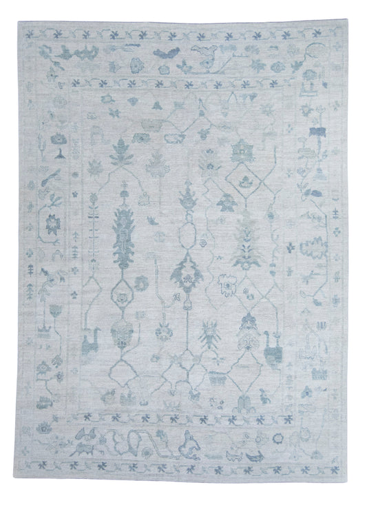 Turkish Oushak Rug 9'1" x 12'7" #20346