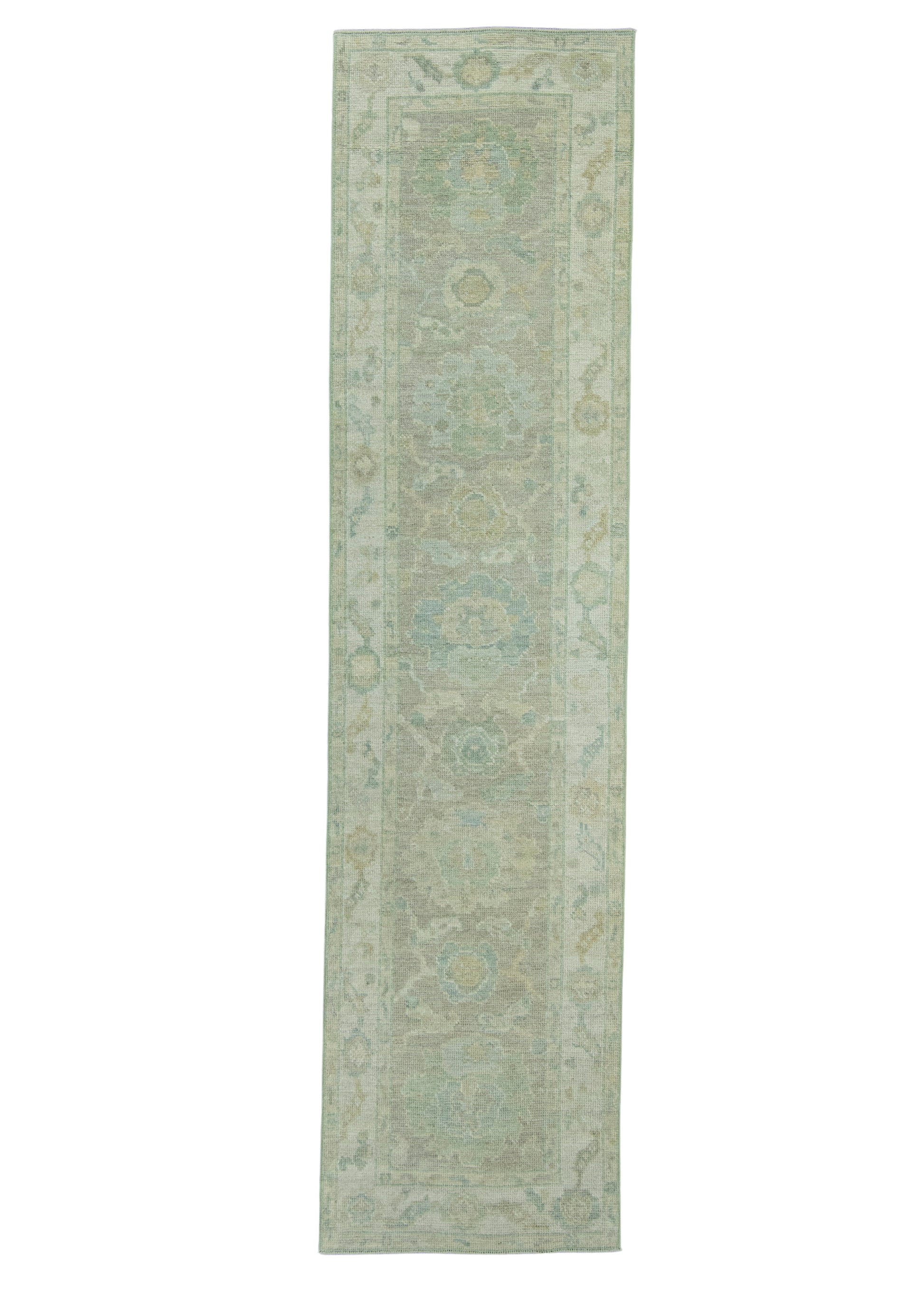 Turkish Oushak Rug 2'6" x 10'1" #19239