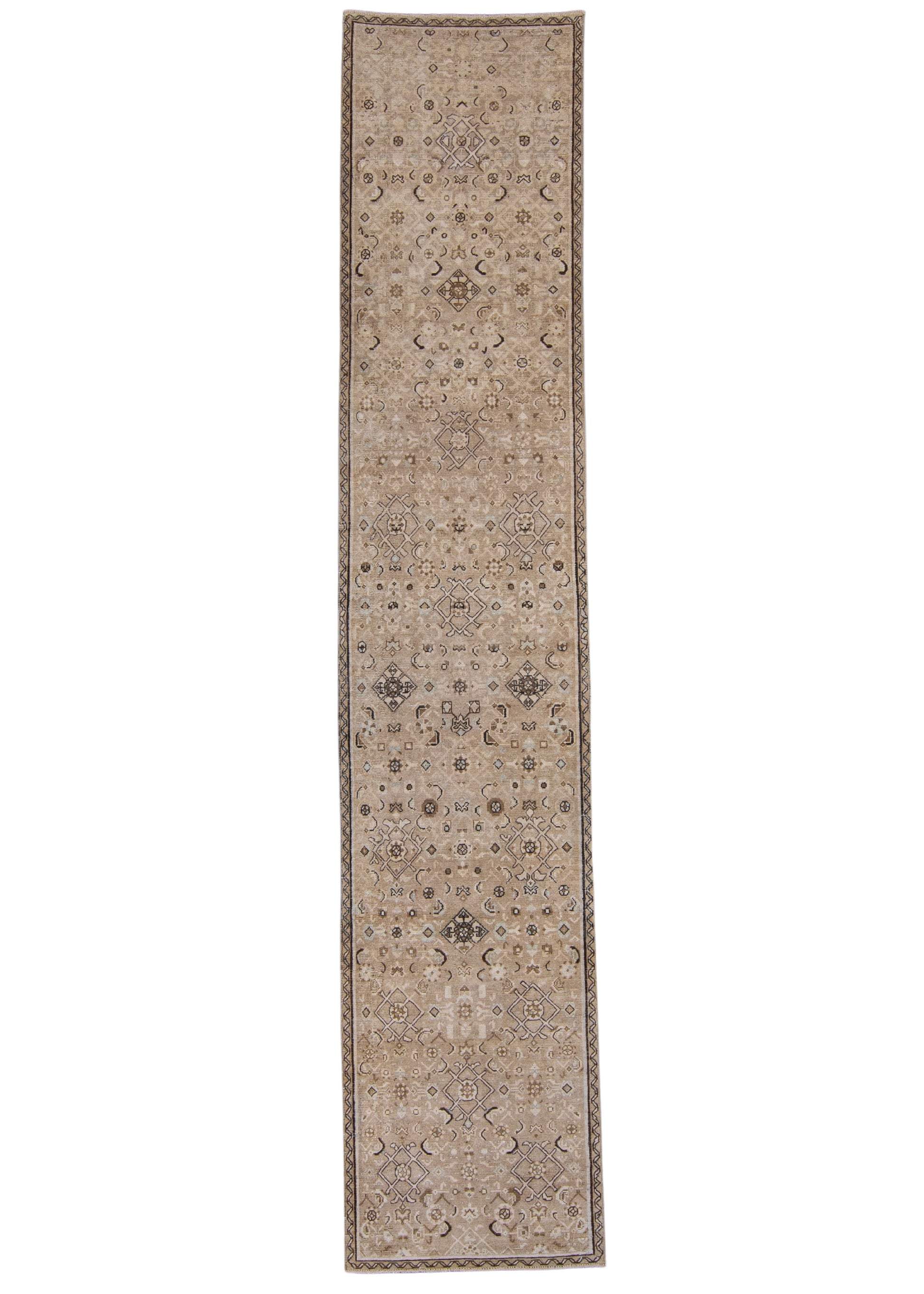 Turkish Vintage Anatolian Runner Rug 2'6" x 12'4" #16908