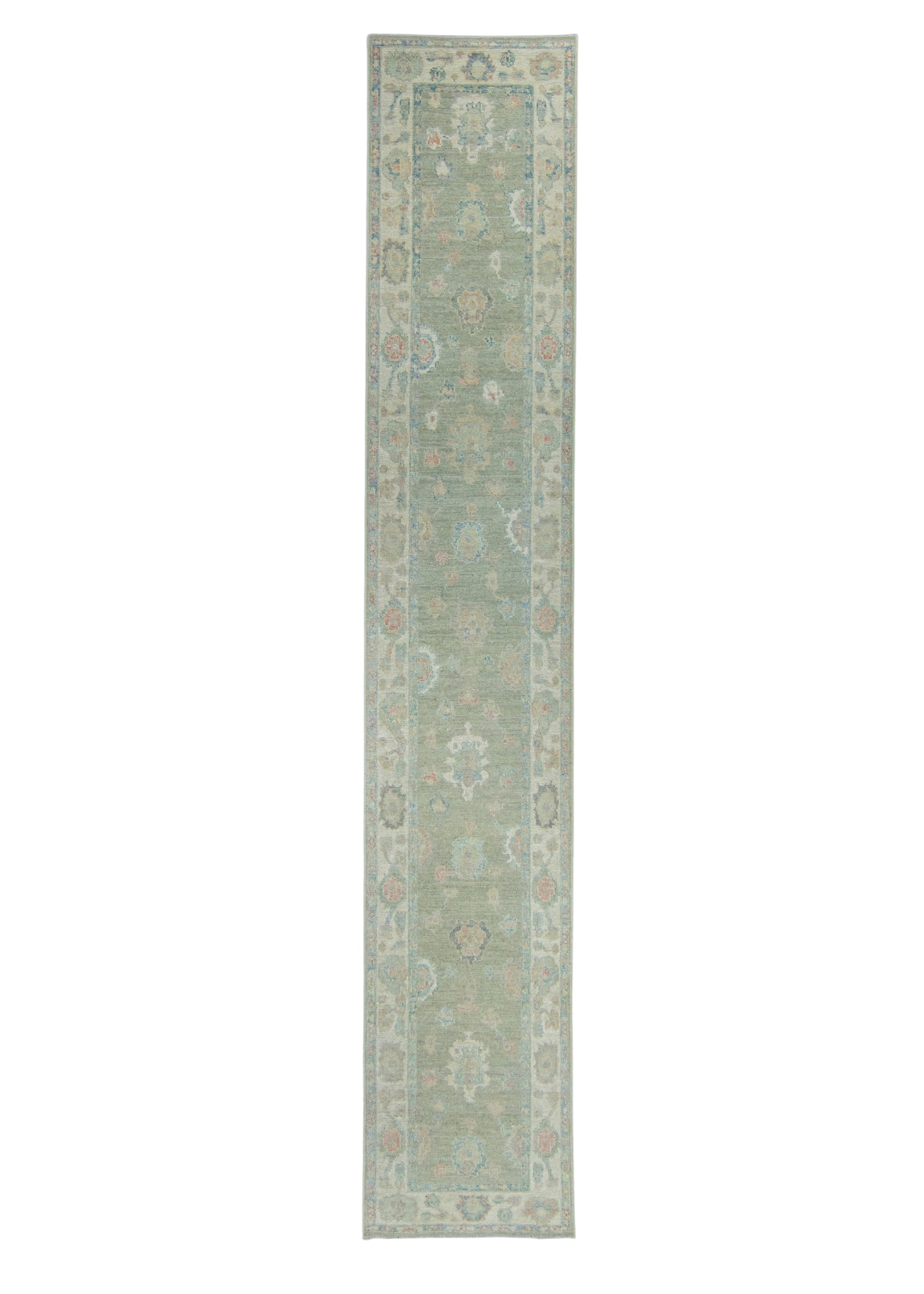Turkish Oushak Runner Rug 2'10" x 15'11" #17901