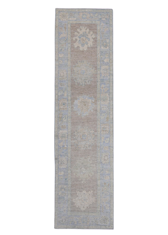 Turkish Oushak Runner Rug 2'9" x 10'1" #16374