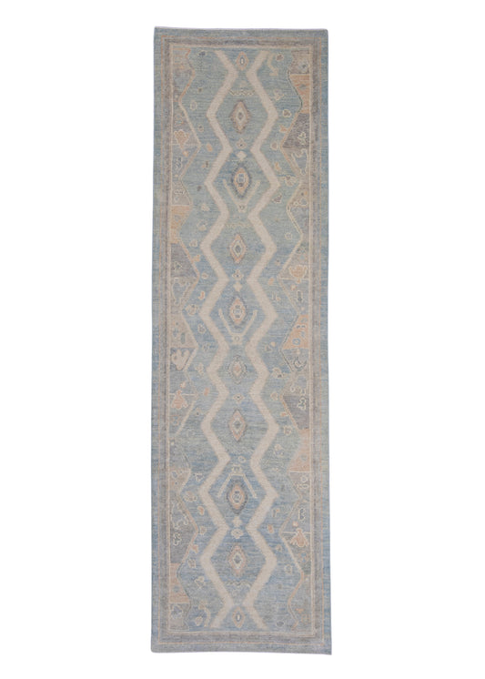 Turkish Oushak Runner Rug 2'9" x 9'7" #16685