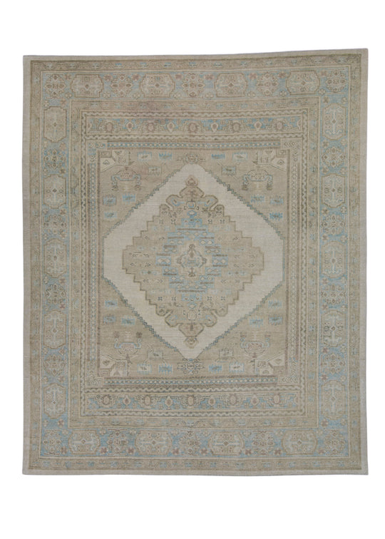 Turkish Antique Look Oushak Rug 8'6" x 10'5" #16774