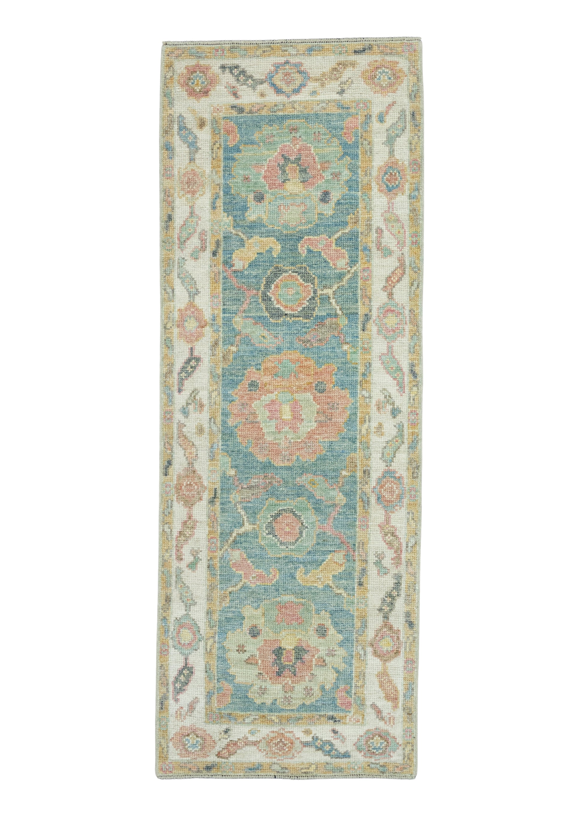 Turkish Oushak Runner Rug 2'1" x 5'11" #17277